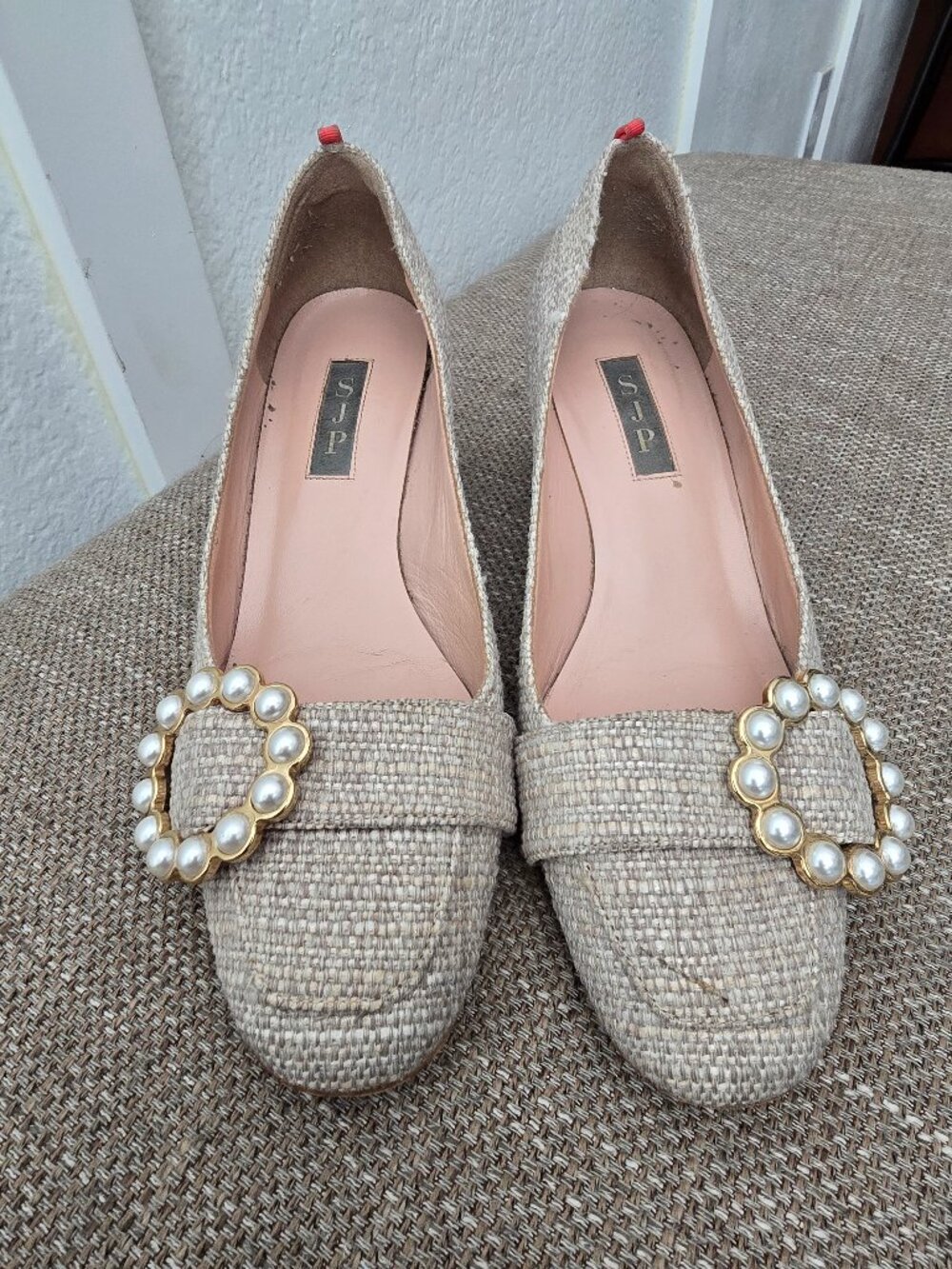 SJP by Sarah Jessica Parker Tweed heel flats size 37